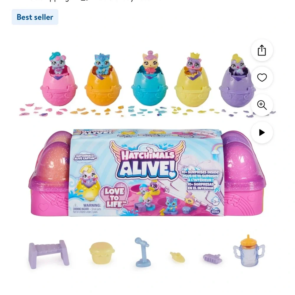 Hatchimals ALIVE, 12 Pack Egg Carton NEW 10+ Surprises - Picture 6 of 11